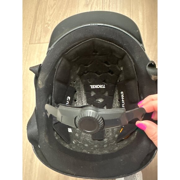 Troxel Black Riding Helmet With Adjustable Dial Fit System Size M - Picture 3 of 4